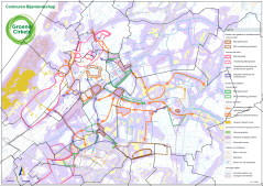 Contours map of the Bee landscape in Zoeterwoude (in Dutch)