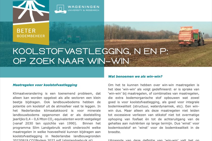 Factsheet Koolstofvastlegging